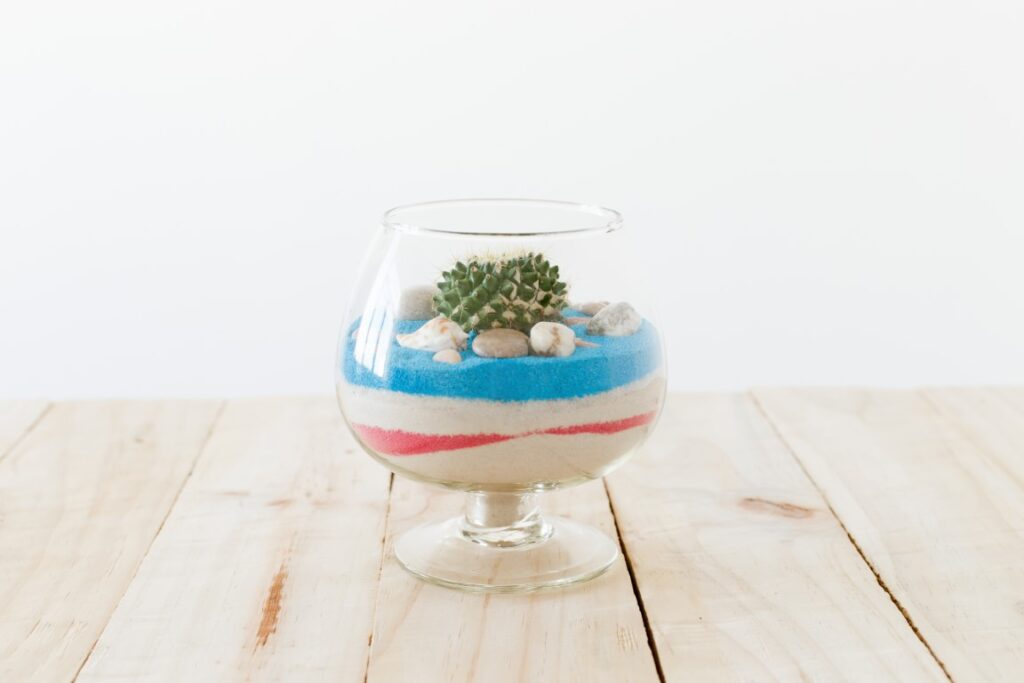Comment décorer un vase transparent avec du sable ? • My Little Bazar