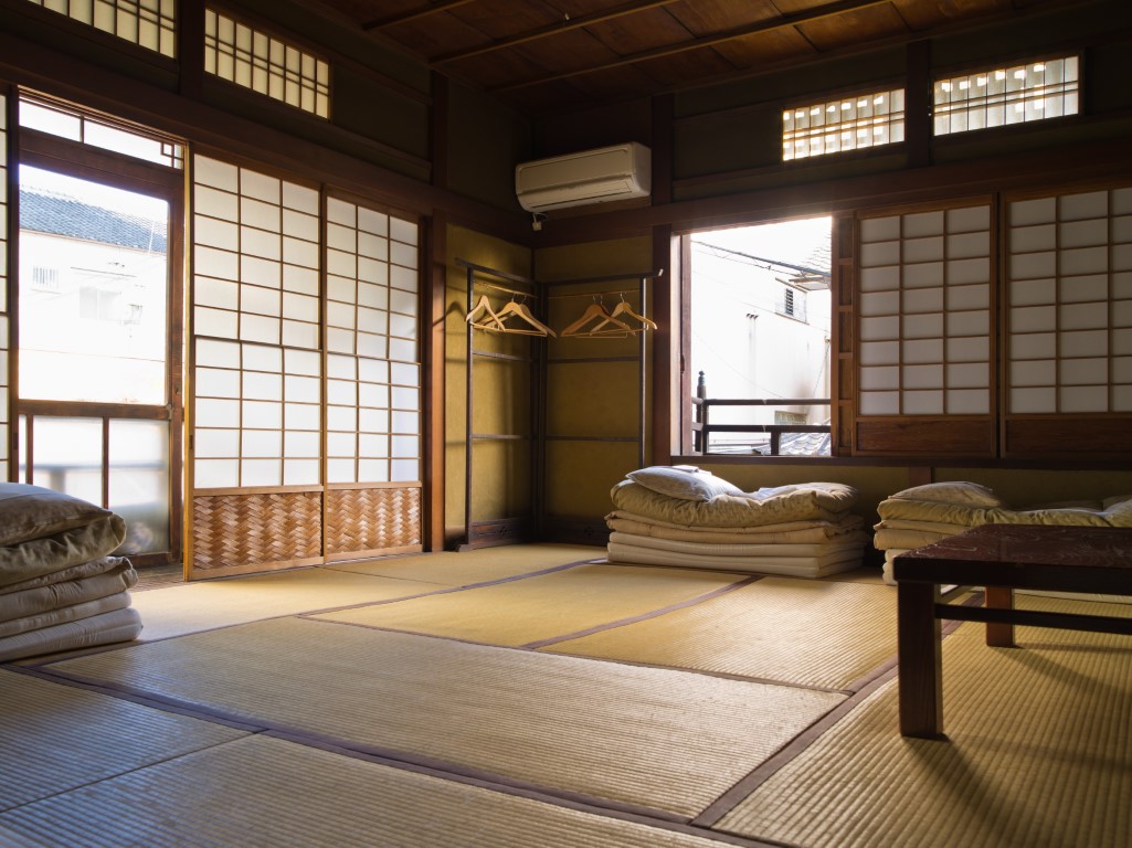 L'intérieur d'une maison traditionnelle japonaise