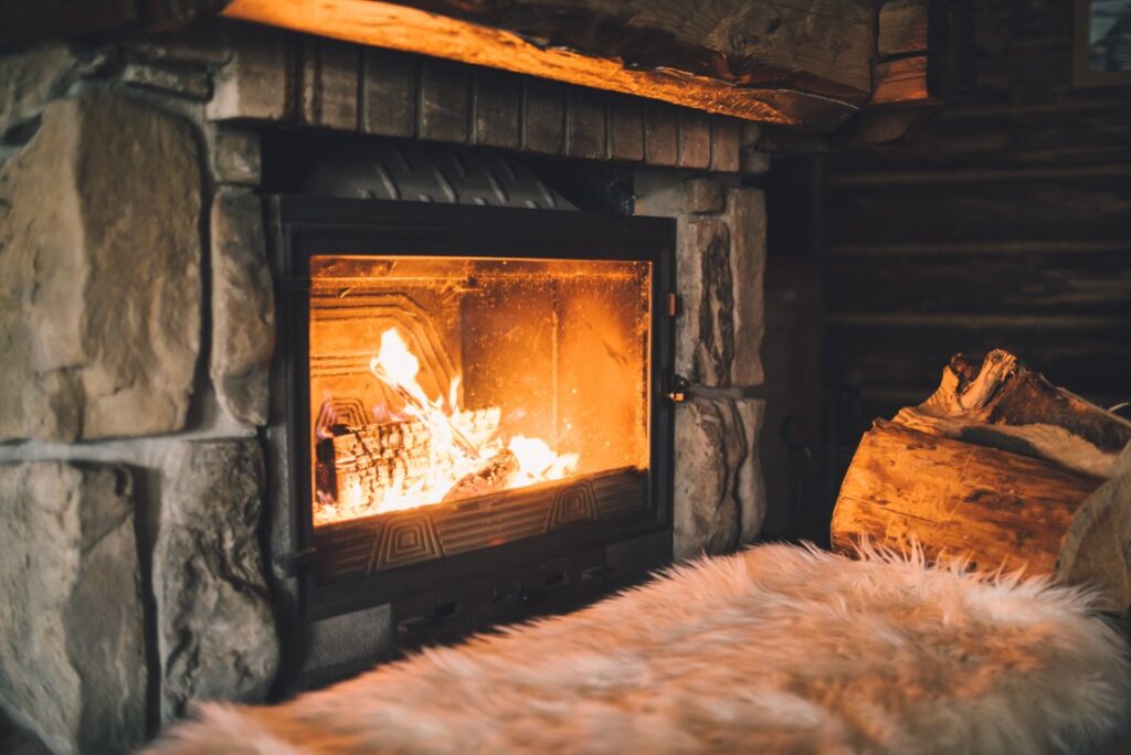 La cheminée, très présente dans les foyers norvégiens