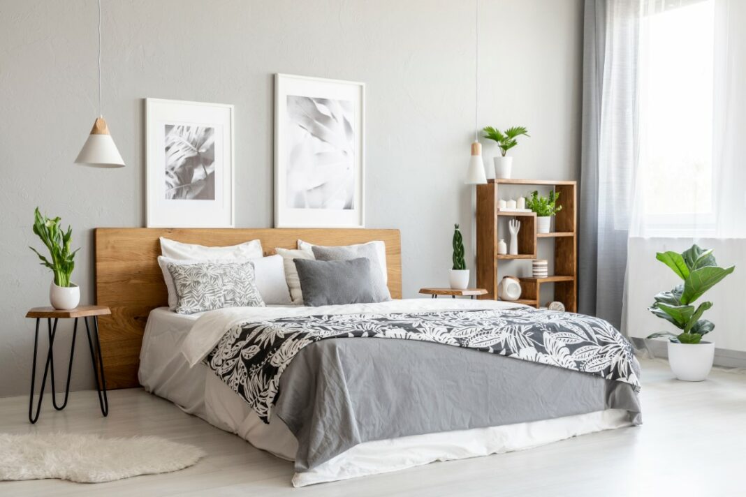 Amanger une chambre en gris et blanc