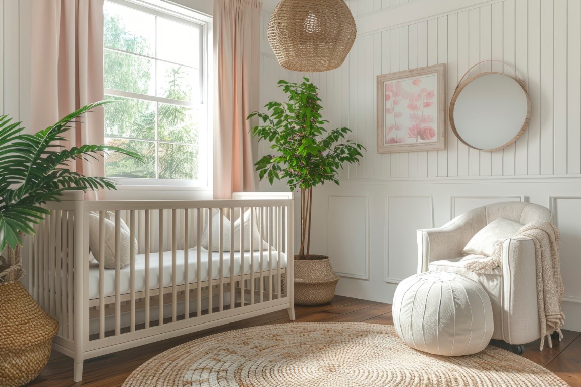 chambre avec un design adapté aux enfants